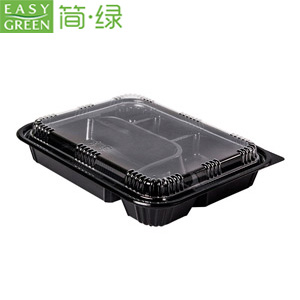 J Series Plastic Disposable Compartment Bento Lunch Box