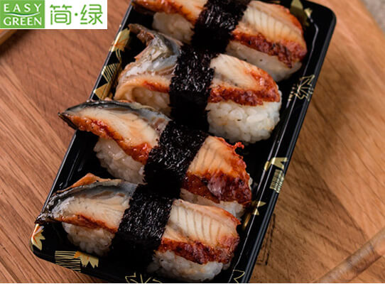 sushi takeaway tray