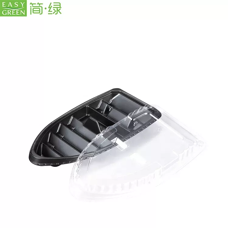 Disposable Plastic Sushi Container Tray of Heart shaped With Lid - Easy  Green Eco Packaging Co., Ltd.