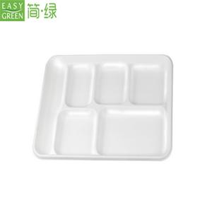 5-Compartment Disposable Food Tray: Space-Saving and Hygienic